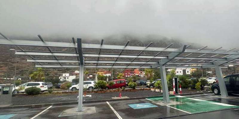 La Gomera comienza la instalación de 12 puntos de recarga autosuficientes para vehículos eléctricos