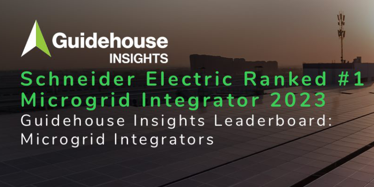 Primer puesto para Schneider Electric en el informe de Guidehouse Insights sobre integradores de microgrids