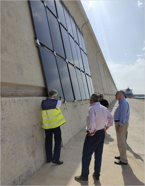 instalación fotovoltaica vertical