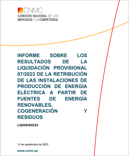 La CNMC ha publicado las séptimas liquidaciones provisionales de 2023 del sector eléctrico y de energías renovables. 