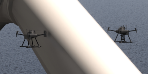 El proyecto IBIS propone drones autónomos y gemelos digitales para revisar aerogeneradores