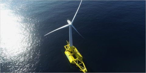 La plataforma eólica marina flotante DemoSATH comienza a generar energía en la costa vasca