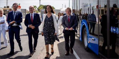 Presentan en Málaga un nuevo centro de carga para autobuses eléctricos