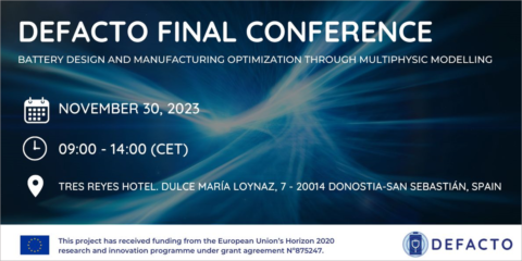 El proyecto europeo Defacto mostrará sus resultados en el modelado de celdas de litio