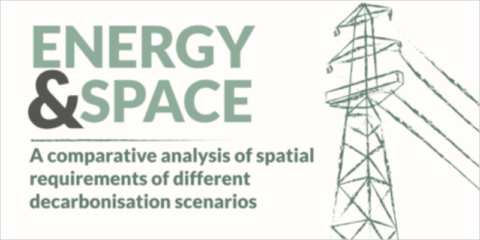 Estudio sobre energía y espacio, un análisis de los requisitos espaciales para la descarbonización