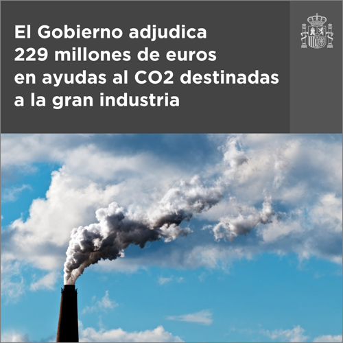 Adjudicados 229 millones en ayudas del mecanismo de compensación de CO2 a la gran industria