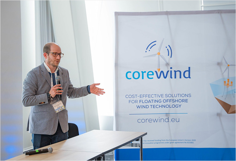 Foto del evento en el que presentaron los resultados del proyecto Corewind.