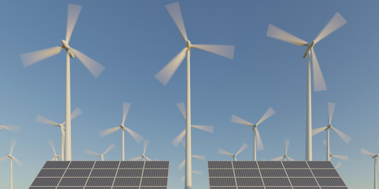 energía eólica y energía solar