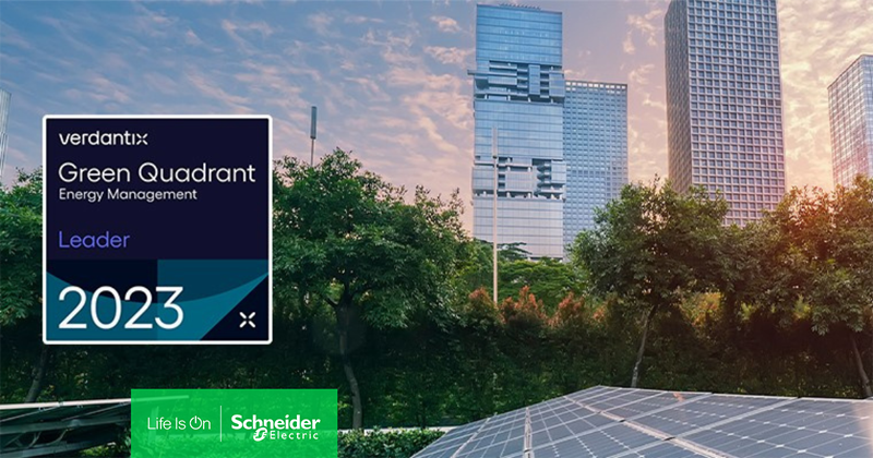 Schneider Electric, reconocida como líder en software de gestión de la energía por Verdantix