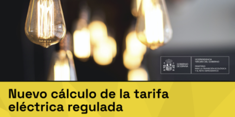 La nueva fórmula de cálculo de la tarifa eléctrica regulada entra en vigor desde enero