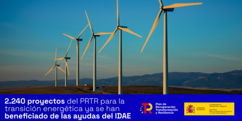 El IDAE crea una página web para informar sobre los fondos del PRTR para la transición energética