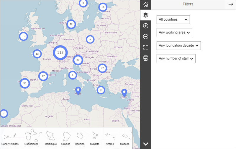 Nuevo mapa interactivo con más de 300 agencias de energía locales y regionales en la UE