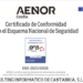 CIC recibe el certificado AENOR dentro del Esquema Nacional de Seguridad nivel medio