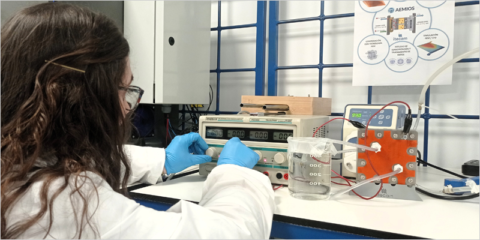 El proyecto Aemios optimiza la producción de hidrógeno verde en celdas de membrana aniónica