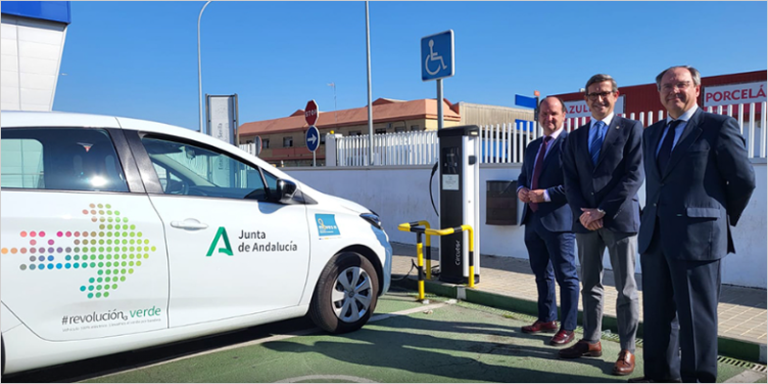 Red de recarga de vehículo eléctrico en Andalucía.