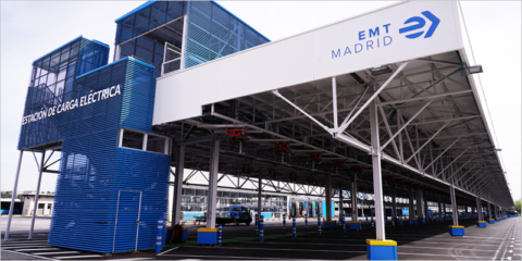 Nueva estación de carga eléctrica de la EMT Madrid en Carabanchel con capacidad para 118 autobuses