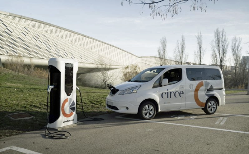 carga de vehículo eléctrico en CIRCE-Centro Tecnológico 