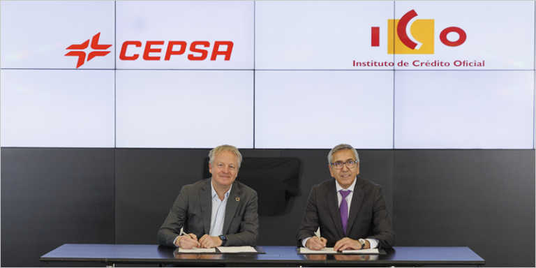 Firma de acuerdo entre ICO y Cepsa.