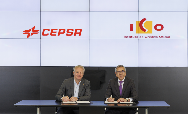 Firma de acuerdo entre ICO y Cepsa.