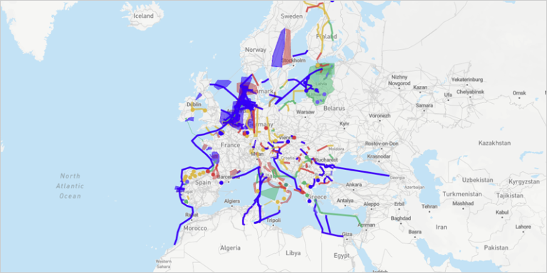 mapa interactivo TYNDP 2024