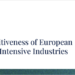 Competitividad de las industrias europeas de uso intensivo de energía