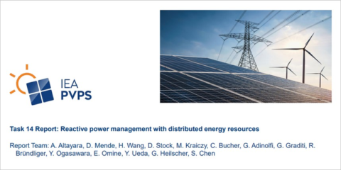 El IEA PVPS analiza la gestión de la energía reactiva mediante recursos energéticos distribuidos