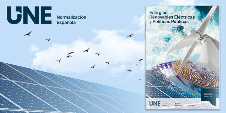 Informe titulado 'Energías Renovables Eléctricas y Políticas Públicas de UNE.