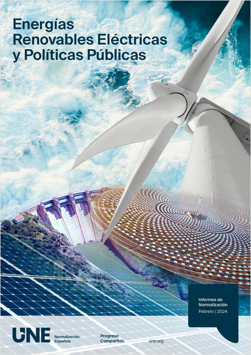 Informe titulado 'Energías Renovables Eléctricas y Políticas Públicas de UNE.