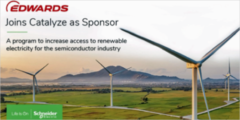 El programa Catalyze de Schneider Electric permitirá a Edwards descarbonizar las fuentes de energía