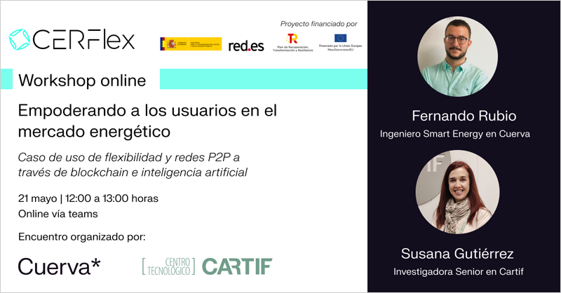 Workshop online ‘CERFlex: Empoderando a los usuarios en el mercado energético’