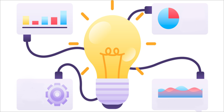 Vector de imagen de datos de energía eléctrica.