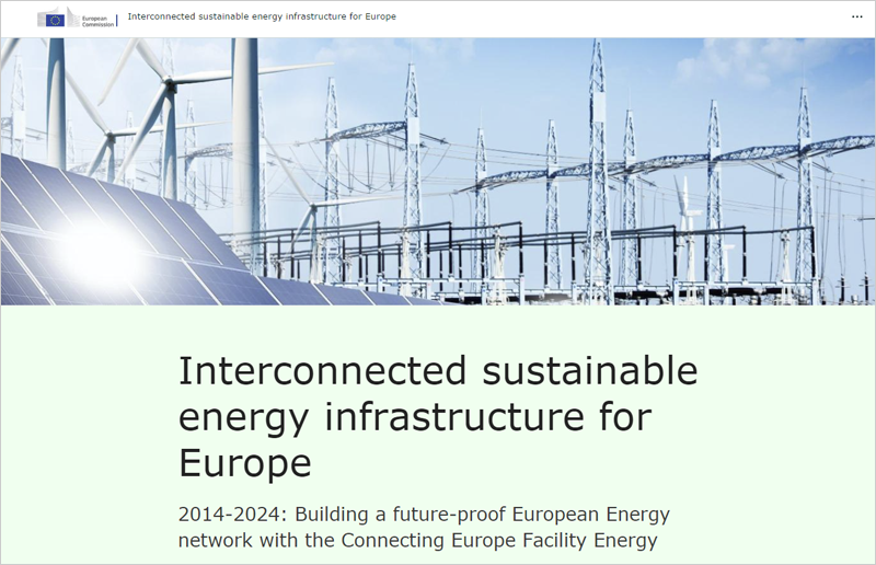 publicación ‘Infraestructura energética sostenible interconectada para Europa’ 