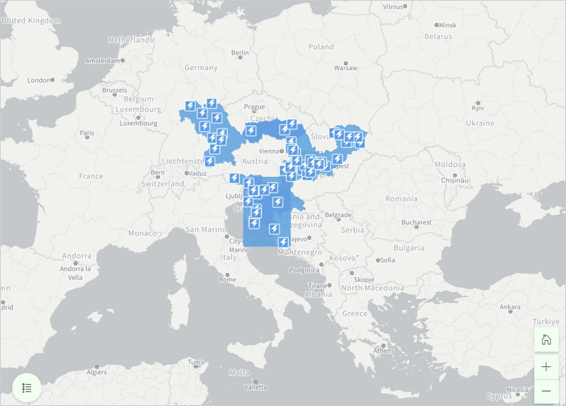 mapa smart grids