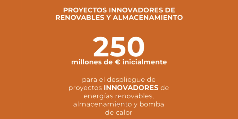 Ayudas a proyectos innovadores de energías renovables.