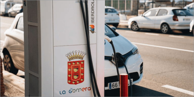 Punto de recarga de La Gomera.