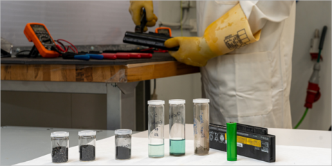 Investigan nuevas técnicas de reciclaje de baterías de ion litio con el proyecto Metallon