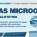 Financiación para una microrred solar con almacenamiento de larga duración en California
