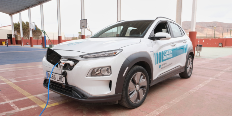punto de recarga para vehículos eléctricos