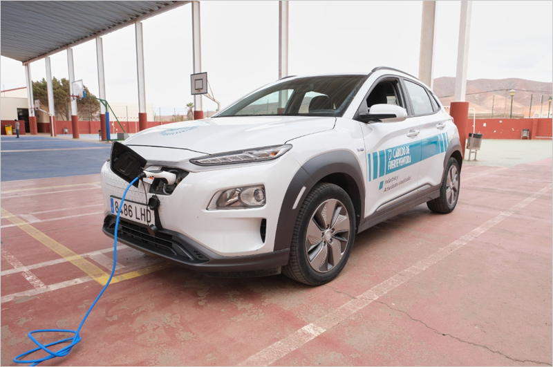 punto de recarga para vehículos eléctricos