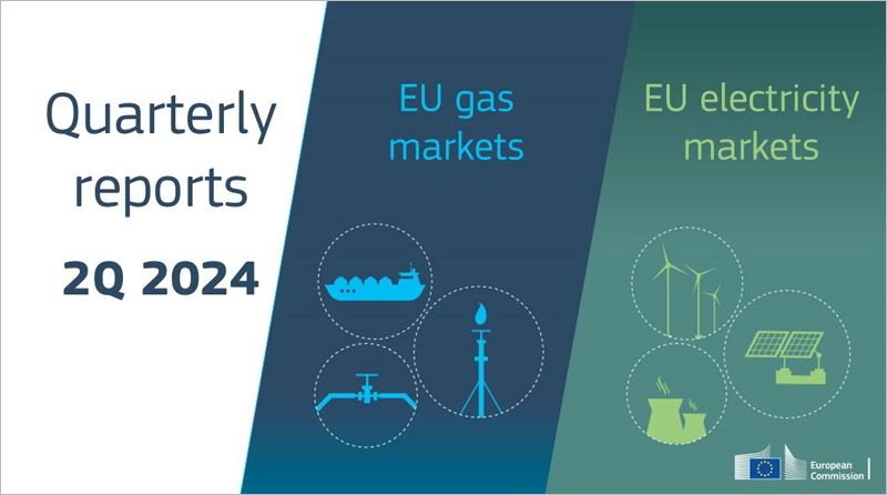 cartel de los informes trimestrales de los mercados de electricidad y gas de la UE