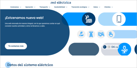 La web renovada de Red Eléctrica optimiza el acceso a los datos del sistema eléctrico español