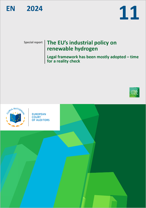 informe especial del Tribunal de Cuentas Europeo titulado ‘La política industrial de la UE en materia de hidrógeno renovable: el marco jurídico se ha adoptado en su mayor parte; es hora de hacer un balance de la realidad’