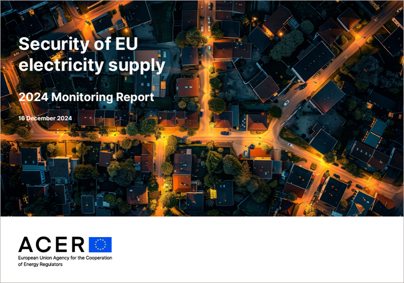 Informe de seguimiento de la seguridad del suministro eléctrico en la UE