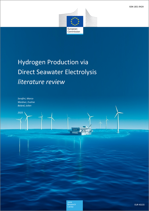 Producción de hidrógeno mediante electrólisis directa del agua de mar