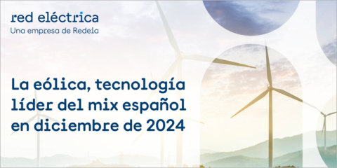 Las energías renovables generan en diciembre el 47,6% del mix español, con la eólica como tecnología líder