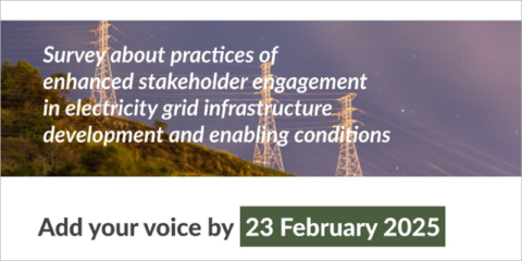 Abierta una encuesta sobre la participación pública en el desarrollo de la infraestructura eléctrica