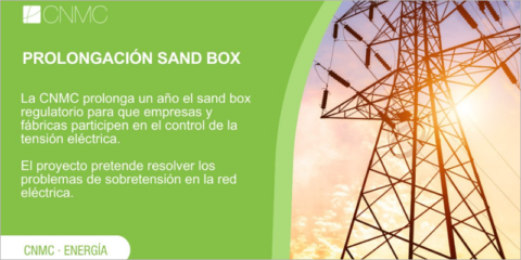 La CNMC prolonga un año el sandbox regulatorio para el control de la tensión de la red eléctrica