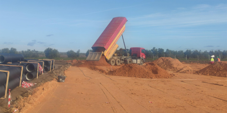 En diciembre comenzaron los primeros trabajos de preparación del terreno y cimentaciones.