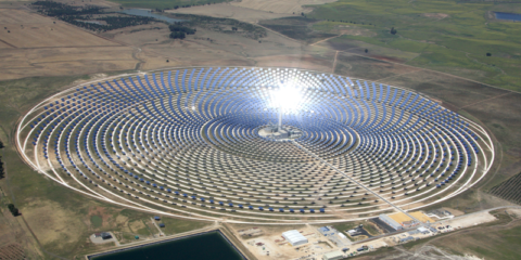 La energía termosolar genera un total de 4.127 GWh en 2024, un 25% durante la noche