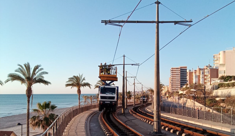 FGV destinará 7,8 millones de euros al mantenimiento de catenaria, subestaciones eléctricas e instalaciones de baja tensión en TRAM de Alicante